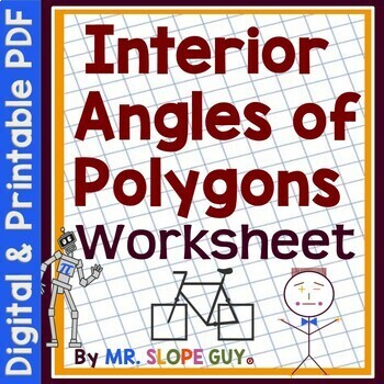Preview of Polygons Interior Angles Worksheet