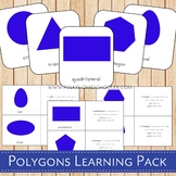 Polygons Montessori 3 Part Cards and Definitions