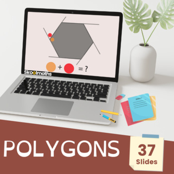 Preview of Polygons Middle School Digital Lesson and Activities