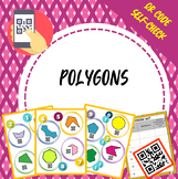 Polygons QR Codes Task Cards
