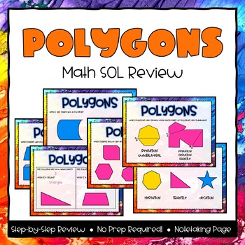 Preview of Polygons SOL Powerpoint & Note-taking Review
