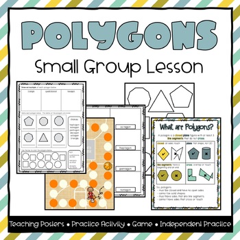 Polygons Small Group Lesson - Third Grade by Lighting Up Little Minds