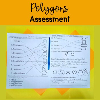 Polygons Test by Campbell Creates Readers | TPT