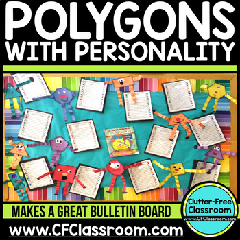 Preview of Polygons With Personality Common Core 3.G.1, 2.G.1, 1.G.1, 1.G.2 Polygons Shapes