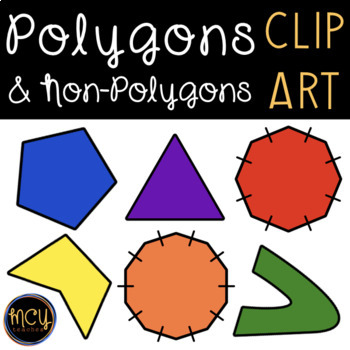 Preview of Polygons and Non-Polygons Geometry Clip Art for Personal and Commercial Use