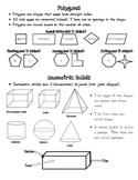 Polygons and Solids Notes