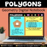 Polygons - Geometry Digital Notebook for Google Slides™