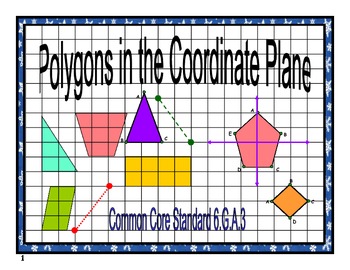 Preview of Polygons in the Coordinate Plane