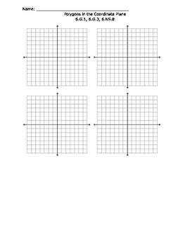 Polygons in the Coordinate Plane by Stephanie Gibson | TpT