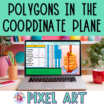 Preview of Polygons in the Coordinate Plane Pixel Art | 6.G.3