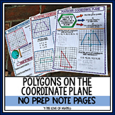 Polygons on the Coordinate Plane No Prep Note Pages