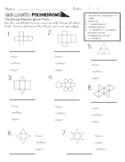 Polyhedron Nets Worksheet