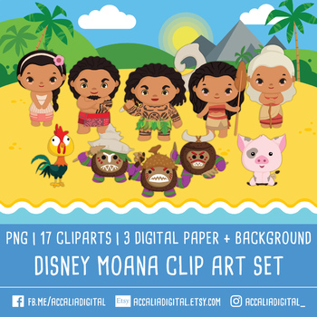 Moana Clipart Worksheets Teaching Resources Teachers Pay Teachers