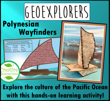 Preview of Polynesian Wayfinder Distance Learning Reading and Craft Activity