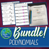 Polynomial Bundle - Notes, Scavenger Hunts and Assessments