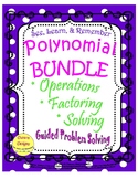 Polynomial Bundle: Operations, Factoring, & Solving