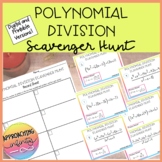 Polynomial Division Digital and Printable Scavenger Hunt