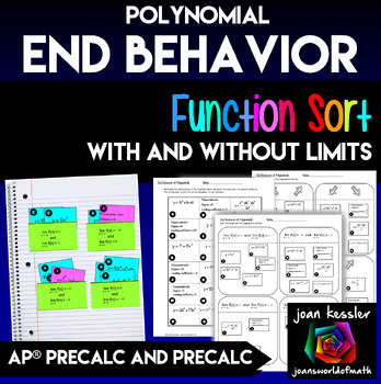Preview of Polynomial End Behavior with Limits AP PreCalculus