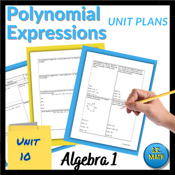 Preview of Polynomials Unit Plans: Algebra 1 Keystones Unit 10