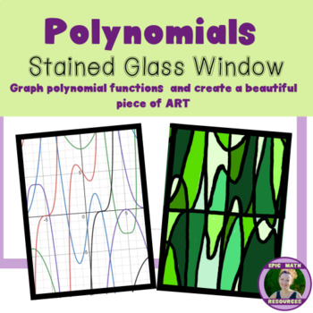 Preview of Polynomial Function Stained Glass Art Project