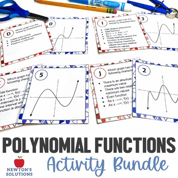 Preview of Polynomial Functions Activity Bundle