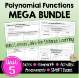 Polynomial Functions MEGA Unit Bundle (Algebra 2 - Unit 5)