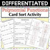 Polynomial Functions Card Sort