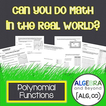 Preview of Polynomial Functions - Real World Applications