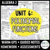 Polynomial Functions Unit Algebra 2 Curriculum - Add, Subt