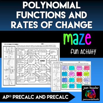 Preview of Polynomial Functions and Rates of Change Activity AP PreCalculus 1.4
