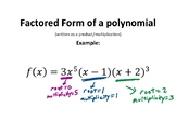 Polynomial Functions word wall