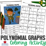 Polynomial Graphs and Equations Color by Number St. Patric
