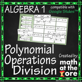 Preview of Polynomial Operations - Dividing for Google Slides™