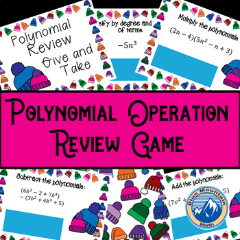 Preview of Polynomial Operations  Give and Take