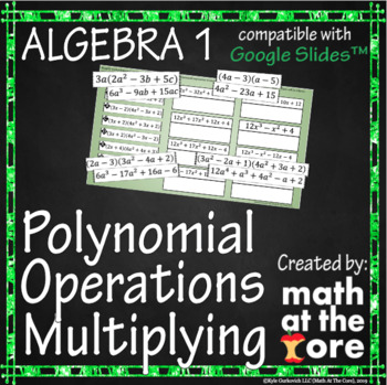 Preview of Polynomial Operations - Multiplying for Google Slides™