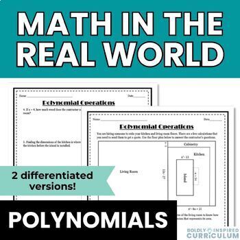 Preview of Polynomial Operations Real World Algebra 1 Activity (Add, Subtract, & Multiply)