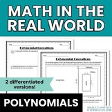 Polynomial Operations Real World Algebra 1 Activity (Add, 