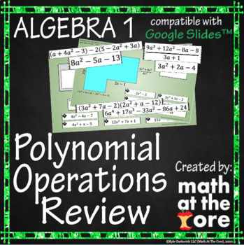 Preview of Polynomial Operations - Review for Google Slides™