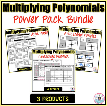 Preview of Polynomial Power Pack: Multiplying Binomials and Puzzles Bundle