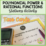 Polynomial Power and Rational Functions Stations Activity 