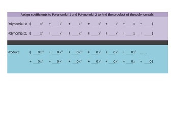 Preview of Polynomial Multiplication Calculator