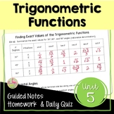 Trigonometric Functions Unit Essentials (Algebra 3)