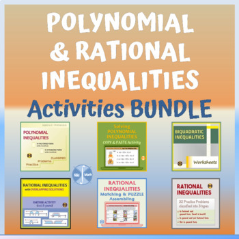 Preview of Polynomial & Rational Inequalities Activities BUNDLE
