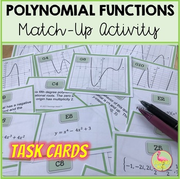 Preview of Polynomial Functions Sort & Match Activity (Algebra 2 Unit 5)