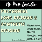 Polynomial Division Bundle Synthetic Division Polynomial L