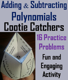 Adding and Subtracting Polynomials Activity (Algebra Cooti