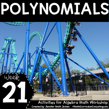 Preview of Polynomials  - Algebra Math Workshop Math Games Stations