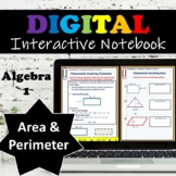 Polynomials Area & Perimeter⭐ Digital Interactive Notebook