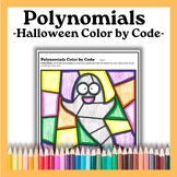 Polynomials Color by Code - Halloween Themed!