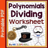 Polynomials Dividing Worksheet MA.912.AR.1.4